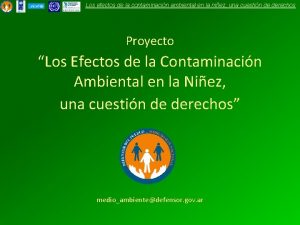 Los efectos de la contaminacin ambiental en la