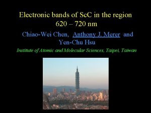 Electronic bands of Sc C in the region