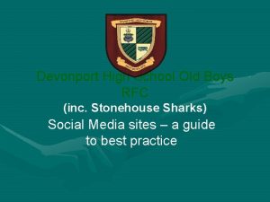 Devonport High School Old Boys RFC inc Stonehouse