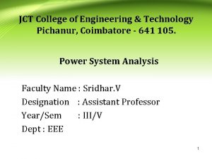 JCT College of Engineering Technology Pichanur Coimbatore 641