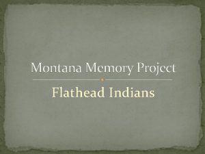 Montana Memory Project Flathead Indians Chief Charlo of