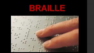 BRAILLE Qu es el braille Es un mtodo