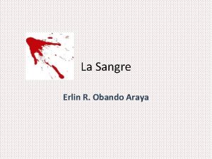 La Sangre Erlin R Obando Araya EL TABERNCULO