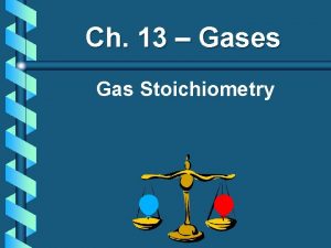 Ch 13 Gases Gas Stoichiometry Stoichiometry Steps Review