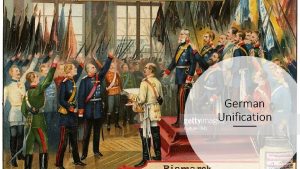German Unification Nationalism Nationalism Is the belief that