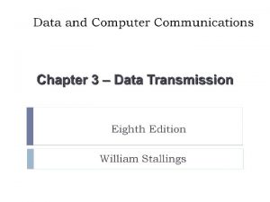 Channel Capacity Max possible data rate on communication