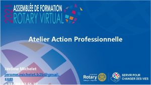 Atelier Action Professionnelle Jrme Michelet jerome michelet b