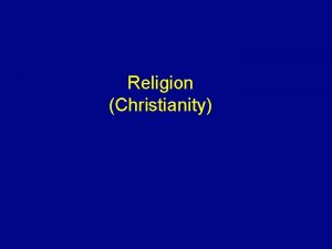 Religion Christianity The Distribution of Christianity in America