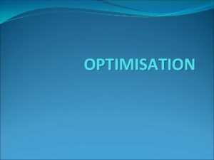 OPTIMISATION Gestion en rafale ditions limites Management orbital