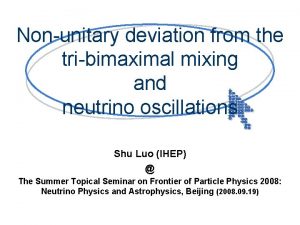 Nonunitary deviation from the tribimaximal mixing and neutrino