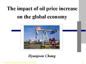 The impact of oil price increase on the
