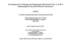 Development of a Nitrogen and Magnesium Oxide based