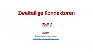 Zweiteilige Konnektoren Teil 1 Aylem http aylince wordpress