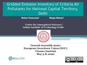 Gridded Emission Inventory of Criteria Air Pollutants for