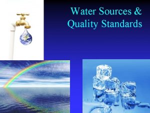 Water Sources Quality Standards Terms Ground water Hardness