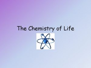 The Chemistry of Life ATOMS IONS AND MOLECULES