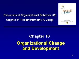 Essentials of Organizational Behavior 9e Stephen P RobbinsTimothy