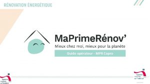 Guide oprateur MPR Copro 1 SOMMAIRE 1 Quelles