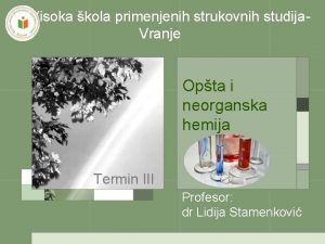 Visoka kola primenjenih strukovnih studija Vranje Opta i