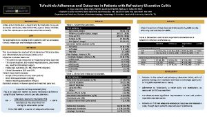 Tofacitinib Adherence and Outcomes in Patients with Refractory