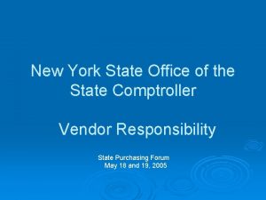 New York State Office of the State Comptroller