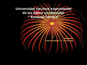 Universidad nacional experimental de los llanos occidentales Ezequiel