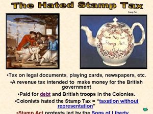 Stamp Tax Tax on legal documents playing cards