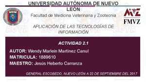 UNIVERSIDAD AUTNOMA DE NUEVO LEN Facultad de Medicina