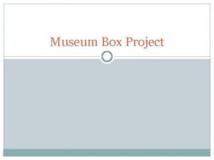 Museum Box Project The Bourbon Triumvirate p 312
