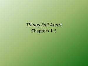 Things Fall Apart Chapters 1 5 Chapter 1