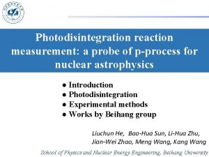 Photodisintegration reaction measurement a probe of pprocess for