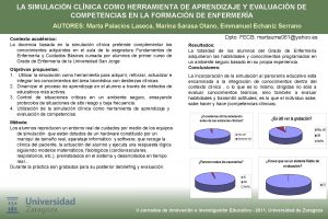 LA SIMULACIN CLNICA COMO HERRAMIENTA DE APRENDIZAJE Y