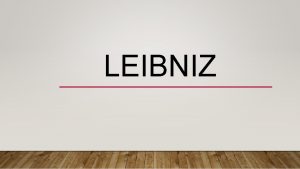 LEIBNIZ GOTTFRIED WILHELM LEIBNIZ ZNANY TAKE POD NAZWISKIEM