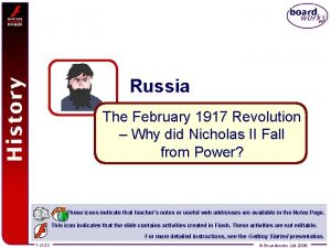 Russia The February 1917 Revolution Why did Nicholas