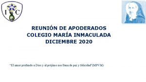 REUNIN DE APODERADOS COLEGIO MARA INMACULADA DICIEMBRE 2020