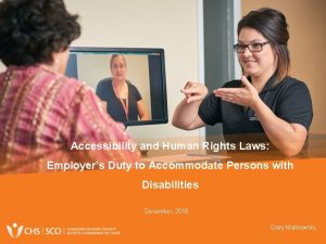 Accessibility and Human Rights Laws Employers Duty to