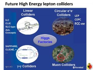 Future High Energy lepton colliders LEP CEPC FCCee Future High Energy lepton colliders LEP CEPC FCCee