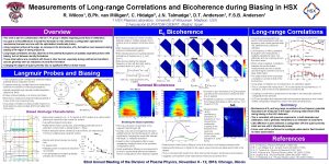 Measurements of Longrange Correlations and Bicoherence during Biasing