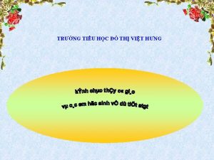 TRNG TIU HC TH VIT HNG Cc loi