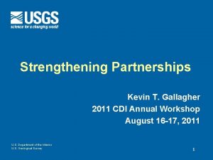 Strengthening Partnerships Kevin T Gallagher 2011 CDI Annual