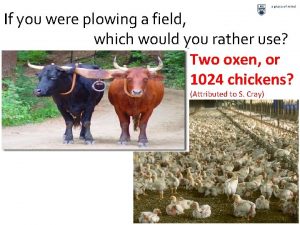 If you were plowing a field which would