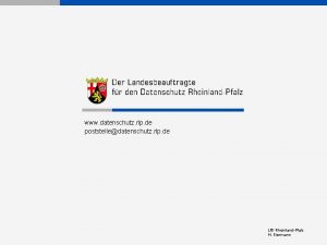 www datenschutz rlp de poststelledatenschutz rlp de Lf