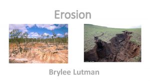 Erosion Brylee Lutman Definitions Erosion The removal of