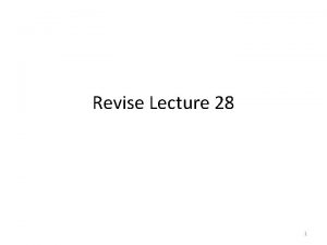 Revise Lecture 28 1 Merchant Banking 2 Merchant