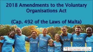 2018 Amendments to the Voluntary Organisations Act Cap