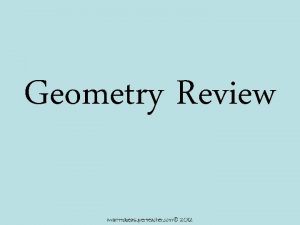 Geometry Review Quadrilaterals What does Quad mean Quad