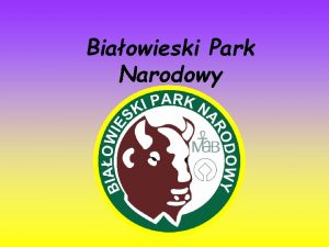 Biaowieski Park Narodowy HISTORIA Biaowieski Park Narodowy pooony