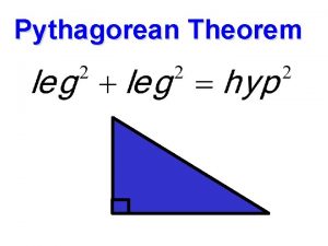 Pythagorean Theorem Pythagorean Theorem Word Problems A square