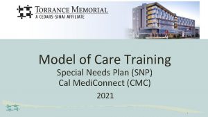 Model of Care Training Special Needs Plan SNP
