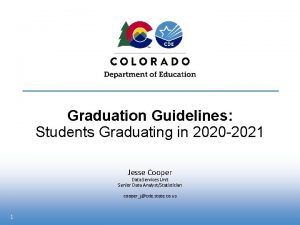 Graduation Guidelines Students Graduating in 2020 2021 Jesse